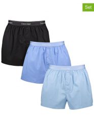 CALVIN KLEIN UNDERWEAR Bokserki (3 pary) w kolorze czarno-niebieskim rozmiar: L. Czarne bokserki męskie Calvin Klein Underwear, bez wzorów. Za 180.06 zł.