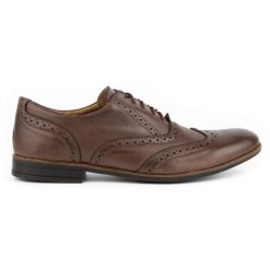 Olivier Buty wizytowe skórzane Brogsy 306GT brąz mokka brązowe. Brązowe buty wizytowe męskie ze skóry, bez zapięcia. Za 319.69 zł.