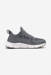 Jasnoniebieskie Wsuwane Buty Sportowe Sneakersy z Siateczki na Tłoczonej Podeszwie Salafina. Niebieskie buty sportowe na co dzień męskie Born2be, bez zapięcia. Za 99.99 zł.