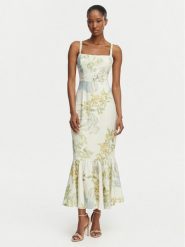 Guess Sukienka koktajlowa W6GKA6 W2409 Beżowy jasny Regular Fit. Brązowe sukienki damskie Guess, z aplikacjami, z wiskozy, wizytowe, bez kołnierzyka, bez ramiączek. Za 794.99 zł.