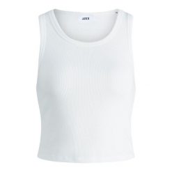 Damski tank top JJXX fallon. Białe topy damskie JJXX, bez wzorów, z bawełny, bez kołnierzyka. Za 111.00 zł.