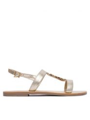 Patrizia Pepe Sandały PPJ402.27 Złoty. Żółte sandały damskie Patrizia Pepe, bez wzorów, ze skóry, bez obcasa, na płaskiej podeszwie. Za 559.99 zł.