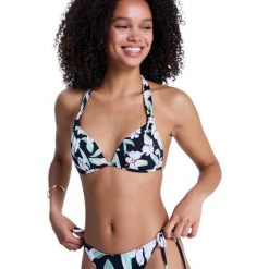 Trójkątny stanik bikini dla Kobiety PRINTED ESSENTIALS Czarny. Czarne bikini damskie Roxy, bez wzorów. Za 149.99 zł.