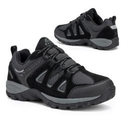 Buty trekkingowe męskie KADVA Traver Low WP. Czarne buty trekkingowe męskie KADVA, bez zapięcia, trekkingowe. W wyprzedaży za 170.99 zł.