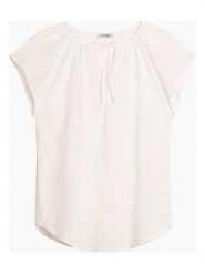 Orsay Bluzka w kolorze białym rozmiar: 36. Białe bluzki damskie ORSAY, bez wzorów, bez kołnierzyka, bez ramiączek. Za 17.32 zł.