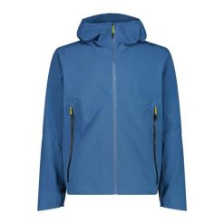 Kurtka z kapturem CMP. Niebieskie kurtki męskie CMP, bez wzorów, sportowe, z kapturem. W wyprzedaży za 386.00 zł.