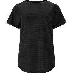 Damska koszulka w paski Whistler Skylon. Czarne bluzki damskie WHISTLER, bez wzorów, sportowe, bez kołnierzyka, bez ramiączek. Za 89.99 zł.