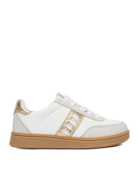 Kappa Sneakersy CEO-MP40-008Z(DZ) Biały. Białe buty sportowe dziewczęce Kappa, bez wzorów, z materiału, bez zapięcia. Za 149.99 zł.