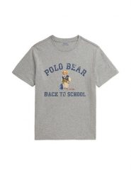 Polo Ralph Lauren T-Shirt 323B27334001 Szary Regular Fit. Szare t-shirty chłopięce Polo Ralph Lauren, bez wzorów, z bawełny, bez ramiączek. Za 289.99 zł.