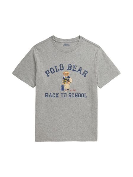 Polo Ralph Lauren T-Shirt 323B27334001 Szary Regular Fit. Szare t-shirty chłopięce Polo Ralph Lauren, bez wzorów, z bawełny, bez ramiączek. Za 289.99 zł.