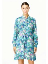 Miss goodlife Sukienka w kolorze niebiesko-zielonym rozmiar: L. Niebieskie sukienki damskie miss goodlife, na co dzień, l, bez wzorów, z tkaniny, bez kołnierzyka, bez ramiączek, midi, proste. Za 161.95 zł.