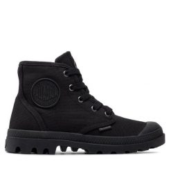 Trapery Palladium. Czarne trapery damskie Palladium, bez obcasa. Za 259.99 zł.