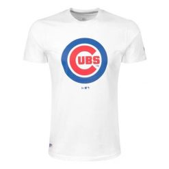 T-Shirt MLB Chicago Cubs New Era Blanc. Białe t-shirty męskie New Era, m, bez wzorów, z bawełny, bez kołnierzyka. Za 154.90 zł.