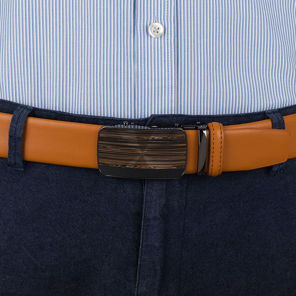 Pasek męski skórzany 3,5 cm klamra automatyczna Beltimore camel 02-563 : Kolory - brązowy, beżowy, Rozmiar pasków - r.115-130 cm. Brązowe paski męskie bez wzorów, ze skóry, wizytowe. Za 64.99 zł.