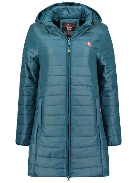 Geographical Norway Płaszcz pikowany "Atika" w kolorze morskim rozmiar: S. Niebieskie płaszcze damskie Geographical Norway, s, bez wzorów. Za 196.70 zł.