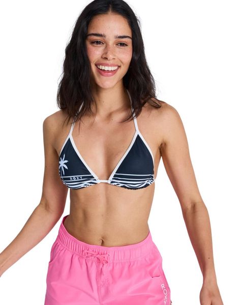 Trójkątny stanik bikini dla Kobiety THE RETRO ESSENTIALS Czarny. Szare bikini damskie Roxy, bez wzorów. Za 129.99 zł.
