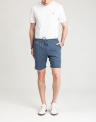 Męskie Spodenki Marcus Colin Shorts China Blue 19-200267-3918. Niebieskie szorty męskie MARCUS, bez kołnierzyka. Za 99.99 zł.