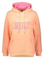 Zwillingsherz Bluza "Enjoy" w kolorze brzoskwiniowym rozmiar: M. Pomarańczowe bluzy z kapturem damskie Zwillingsherz, m. Za 162.87 zł.