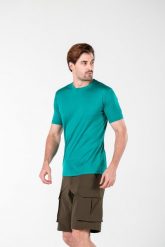 Koszulka termoaktywna turystyczna męska Woolona Notus 100% Merino. Zielone bielizna termoaktywna męska WOOLONA, l, bez wzorów, z materiału. Za 261.00 zł.