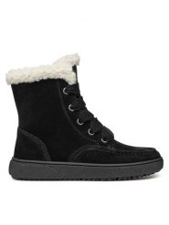 Geox Kozaki J Theleven Girl Wpf J46HYC 00022 C9999 M Czarny. Czarne kozaki dziewczęce Geox, bez wzorów, z materiału, bez obcasa. Za 449.99 zł.