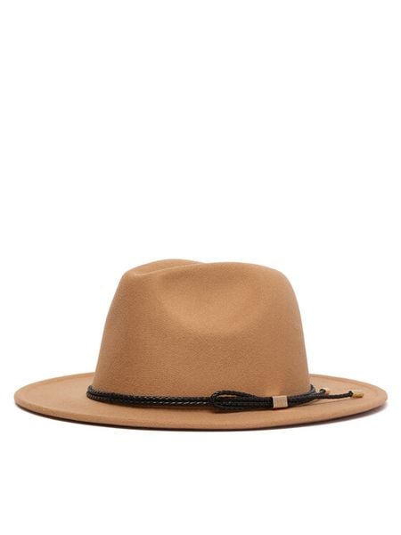 Guess Kapelusz AW5642 WOL01 Beżowy ciemny. Brązowe kapelusze damskie Guess, z aplikacjami, z poliesteru. Za 234.99 zł.