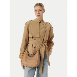 Torebka Calvin Klein. Brązowe torebki klasyczne damskie CALVIN KLEIN, bez wzorów, bez dodatków. Za 409.99 zł.