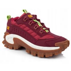 Buty sportowe sneakersy czerwone CATERPILLAR INTRUDER P723313. Czerwone buty sportowe na co dzień damskie CATerpillar, bez wzorów. Za 179.00 zł.