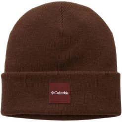 Czapka męska City Trek Heavyweight Beanie. Brązowe czapki męskie Columbia, bez wzorów, z materiału, sportowe. Za 99.99 zł.
