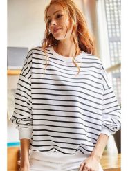 Olalook Bluza w kolorze biało-czarnym rozmiar: L. Czarne bluzy bez kaptura damskie Olalook, l. Za 70.24 zł.