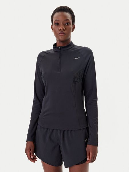 Reebok Koszulka techniczna Running 100075413 Czarny Regular Fit. Czarne bluzki sportowe damskie Reebok, m, bez wzorów, z syntetyku, bez ramiączek. Za 149.99 zł.