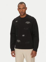 Armani Exchange Bluza XM000479 AF10818 UC001 Czarny Regular Fit. Czarne bluzy bez kaptura męskie Armani Exchange, m, z bawełny. Za 359.99 zł.