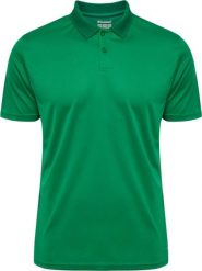 Niezbędna koszulka polo Hummel. Czerwone bluzki sportowe damskie HUMMEL, l, z materiału, bez kołnierzyka, bez ramiączek. Za 117.50 zł.