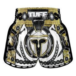 Spodenki treningowe TUFF Golden Gladiator in White. Białe szorty damskie TUFF, bez wzorów, sportowe. Za 149.00 zł.