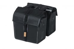 Rower – podwójna torba „Urban Dry MIK 2.0”. Czarne torebki klasyczne damskie BASIL, bez wzorów, z materiału, duże, matowe, bez dodatków. Za 537.99 zł.