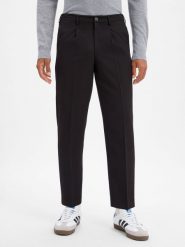 Only&Sons spodnie z zakładkami Mężczyźni czarny, XL. Czarne spodnie materiałowe męskie Only&Sons, bez wzorów, biznesowe. Za 249.95 zł.