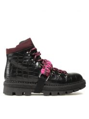 Pinko Trapery Zenzero Scarpa AI 22-23 BLKS1 1H2134 A07K Czarny. Czarne trapery damskie Pinko, ze skóry, bez obcasa. Za 1,859.00 zł.