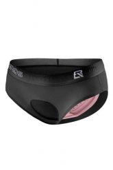 Bokserki rowerowe 202100111. Czarne bokserki i panty damskie ROCKBROS, m, bez wzorów, z materiału. Za 57.99 zł.