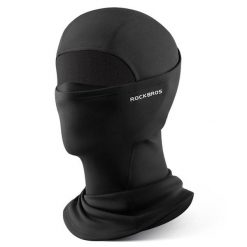 Kompletna Czapka Termiczna ROCKBROS. Czarne czapki męskie ROCKBROS, na zimę, bez wzorów, z materiału, eleganckie. Za 79.60 zł.