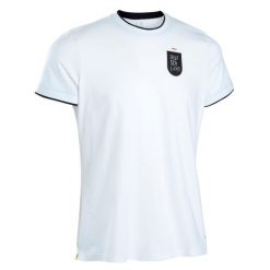 Koszulka do piłki nożnej Kipsta FF100 Niemcy 2024. T-shirty sportowe męskie KIPSTA, l, z bawełny, bez ramiączek, do piłki nożnej. W wyprzedaży za 49.99 zł.