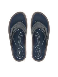 Clarks Japonki Wesley Sun 26181916 Granatowy. Niebieskie klapki i japonki męskie Clarks, ze skóry. Za 259.99 zł.