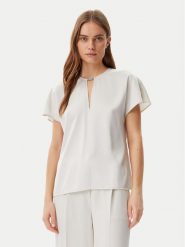 Calvin Klein Bluzka K20K208191 Szary Regular Fit. Szare bluzki damskie CALVIN KLEIN, bez wzorów, z wiskozy, bez ramiączek. Za 219.99 zł.