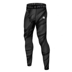 Legginsy dla dorosłych techniczne sportowe Dot Camo II. Czarne spodnie sportowe męskie PITBULL. Za 159.00 zł.