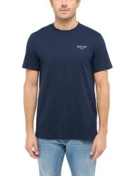 Męski T-Shirt Mustang Style Austin Dark Sapphire 1016273 4136. Niebieskie t-shirty męskie Mustang, m, bez wzorów, bez kołnierzyka. Za 89.99 zł.