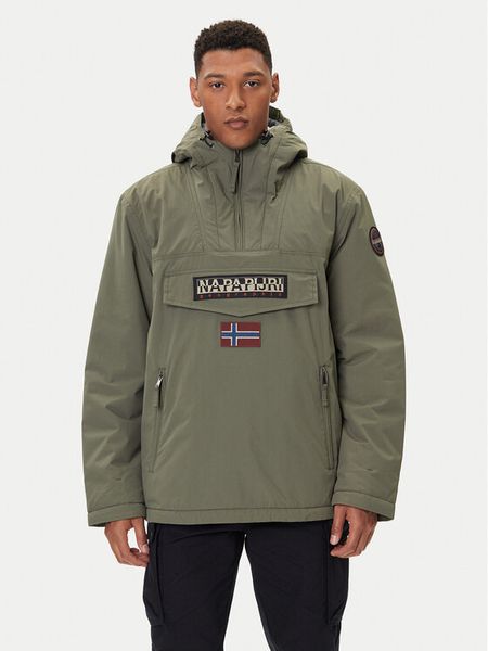 Napapijri Kurtka anorak Rainforest Pocket 2 NP0A4GMD Zielony Regular Fit. Zielone kurtki męskie Napapijri, m, bez wzorów, z syntetyku, bez kaptura. Za 1,029.00 zł.