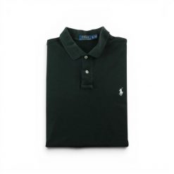 Second life - Koszulka Polo Ralph Lauren męska z krótkim rękawem - Stan dobry. Czarne koszulki polo męskie Ralph Lauren, m, bez wzorów, bez ramiączek. Za 106.46 zł.