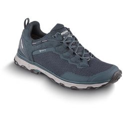 Buty sportowe męskie Meindl Activo Sport z membraną Gore-Tex. Niebieskie buty trekkingowe męskie MEINDL, z gore-texu, bez zapięcia, trekkingowe, gore-tex. Za 898.99 zł.