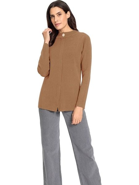 WITT WEIDEN Sweter w kolorze jasnobrązowym rozmiar: 50. Brązowe swetry klasyczne damskie WITT WEIDEN, ze splotem, bez kołnierzyka. Za 69.75 zł.