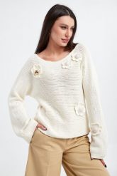 Sweter damski TWINSET. Swetry klasyczne damskie Twinset Milano, s, bez kołnierzyka. W wyprzedaży za 460.57 zł.