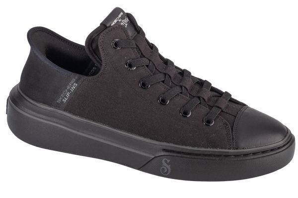 Buty sportowe Sneakersy męskie, Slip-Ins Snoop One - Boss Life Canvas. Czarne buty sportowe na co dzień męskie Skechers, z materiału, bez zapięcia, trekkingowe. Za 279.99 zł.