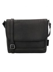 Beagles Skórzana torebka "Benidorm" w kolorze czarnym - 29 x 23 x 6 cm rozmiar: onesize. Czarne torebki klasyczne damskie Beagles, bez wzorów, z materiału, bez dodatków. Za 173.99 zł.